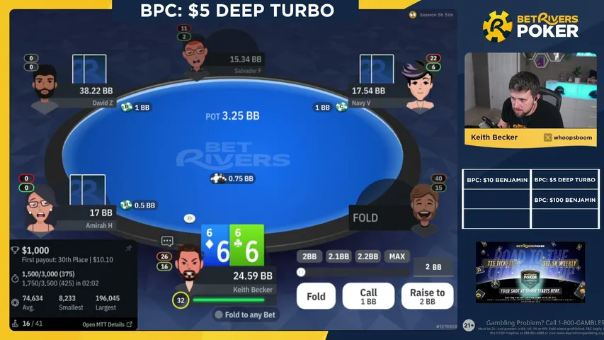 AccidentalGrenade playing Poker - Live Casino Stream