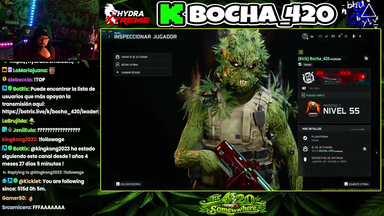 👽 ZONA 420 👽 | +18 | VIVE LIBRE💚|Partnered Streamer  | KPP  ✔ | 👽
  | ✔ | 🍀👽💚Diversion , Musica  y un poco de todo💚👽🍀