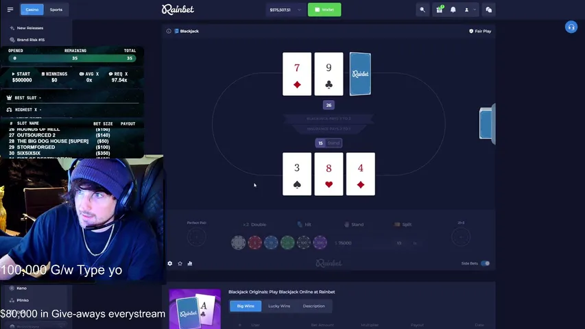 oakslick playing Slots & Casino - Live Casino Stream