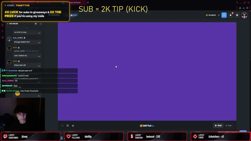 Toasty2k99 playing Slots & Casino - Live Casino Stream