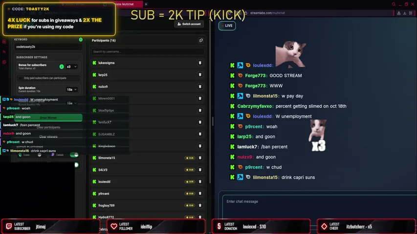 Toasty2k99 playing Slots & Casino - Live Casino Stream