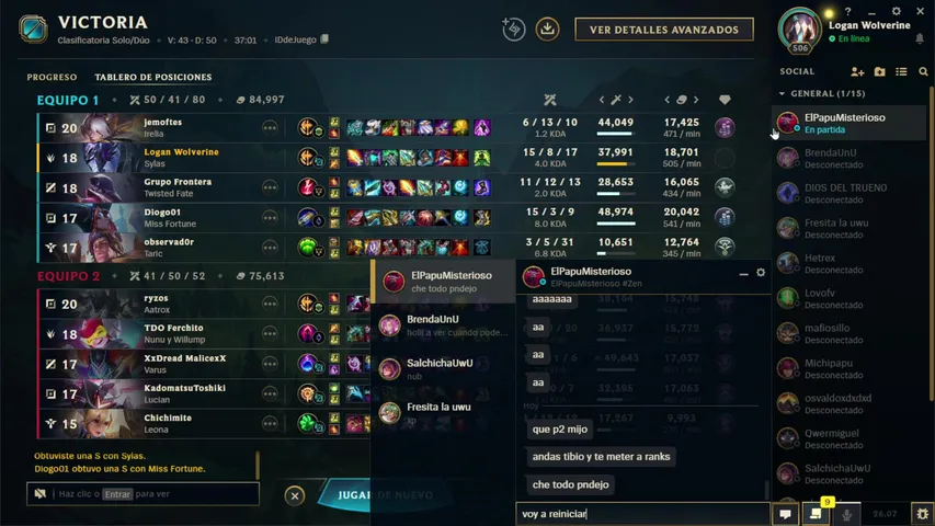 subiendo a platinoob