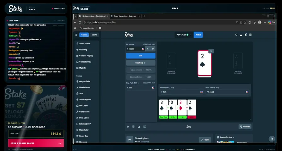 bonohamilton playing Slots & Casino - Live Casino Stream
