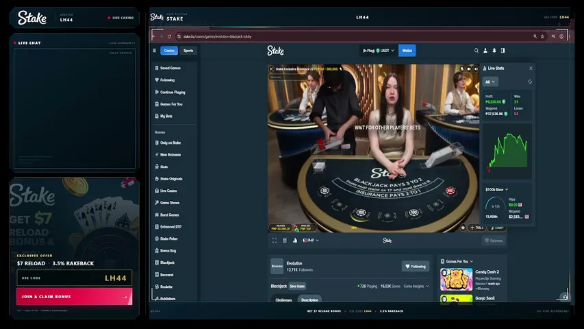 bonohamilton playing Slots & Casino - Live Casino Stream