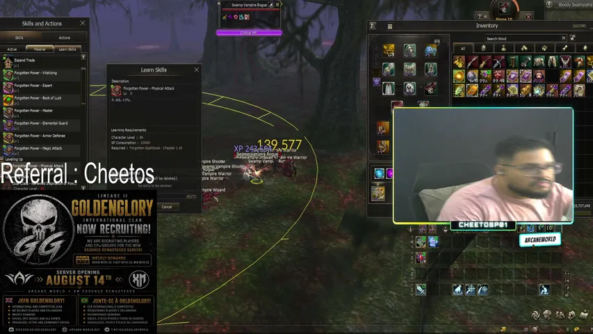 cheetosp01 Lineage 2 stream image