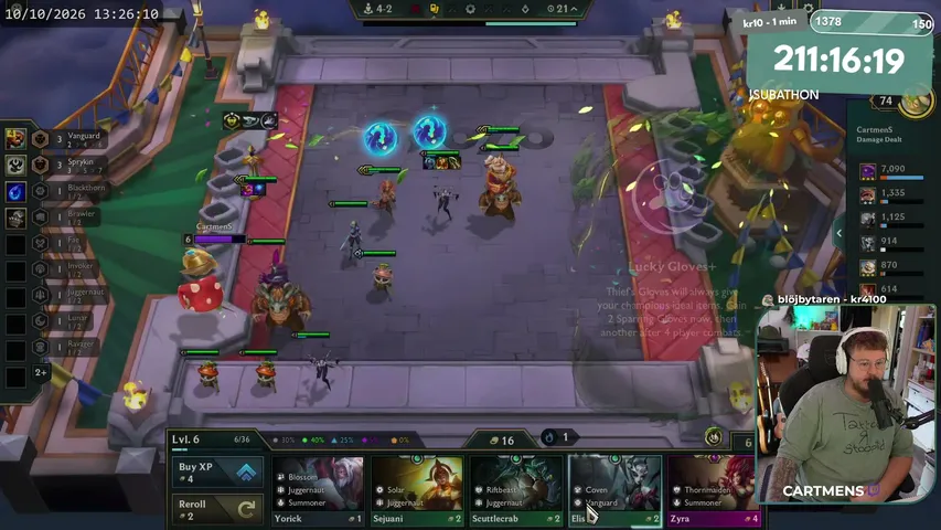 CARTMENS playing Just Sleeping - Live Casino Stream