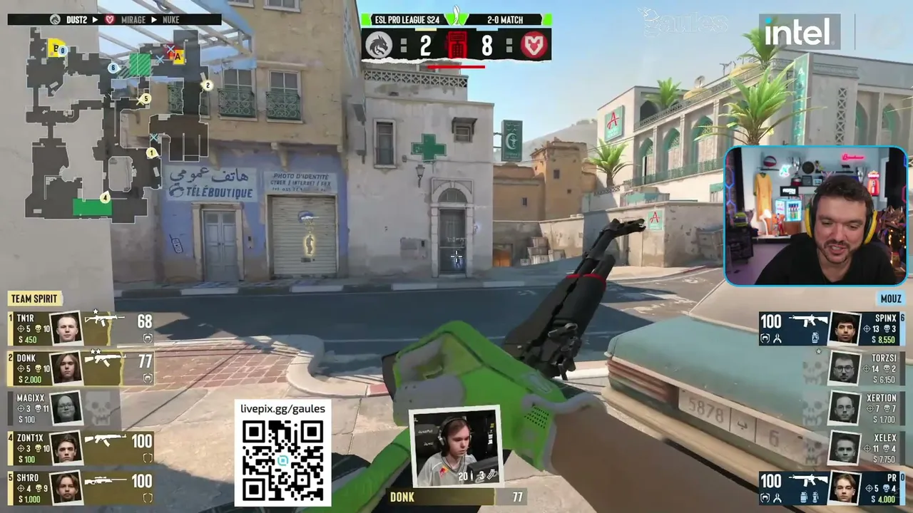SPIRIT vs MOUZ - ESL PRO LEAGUE S24 - DIA 3 - !socio - Siga @Gaules nas redes sociais!