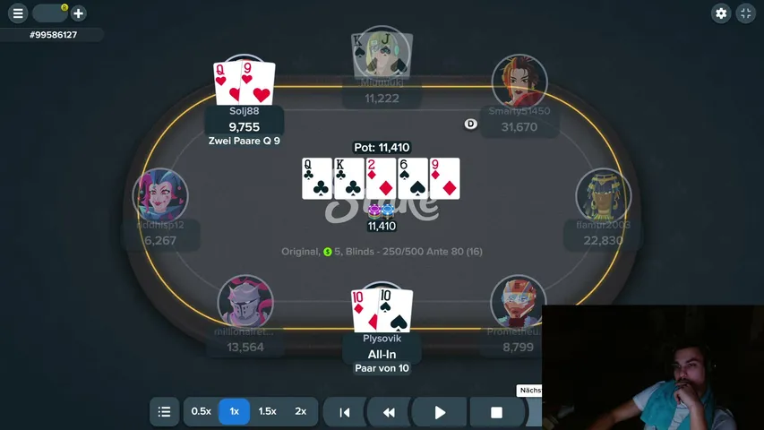 willypapi playing Poker - Live Casino Stream