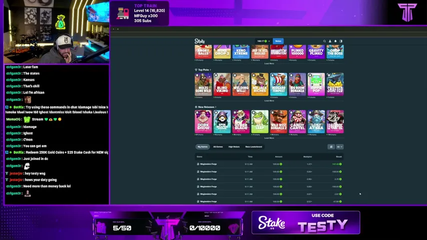 testy playing Slots & Casino - Live Casino Stream