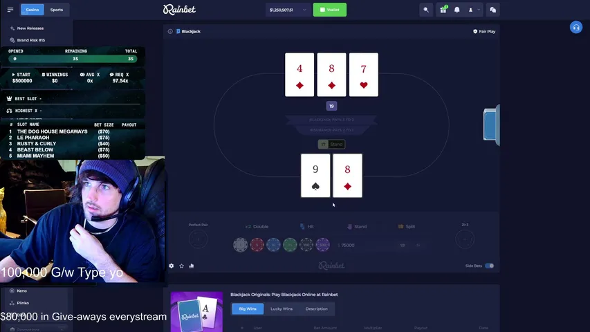 cadediamond229 playing Slots & Casino - Live Casino Stream