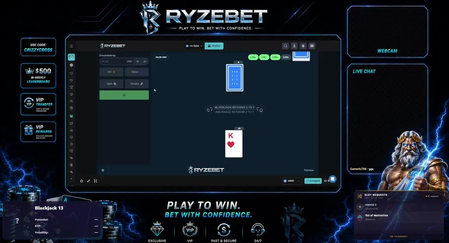 💎Ryzebet🎁Daily Giveaways! 500$Leaderboard🏁Code:CRIZZYCROSS !leaderboard ✅ !website 🛒 !shop 💎!ryzebet