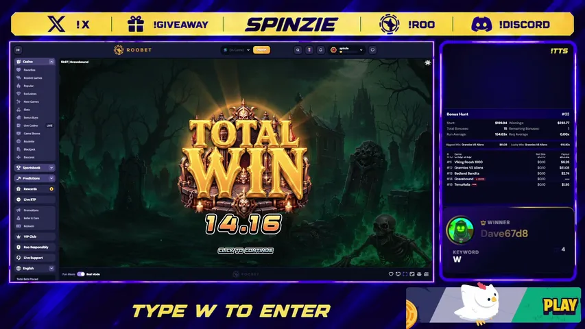 spinzie playing Slots & Casino - Live Casino Stream