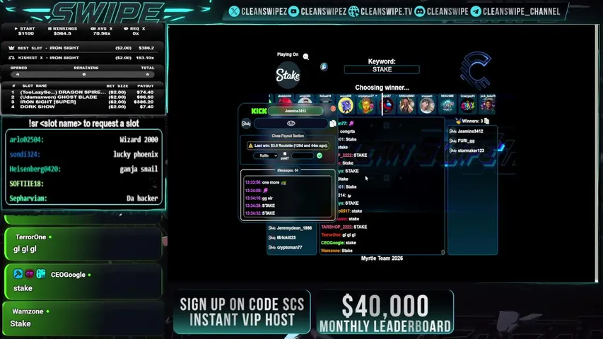 cleanswipe playing Slots & Casino - Live Casino Stream