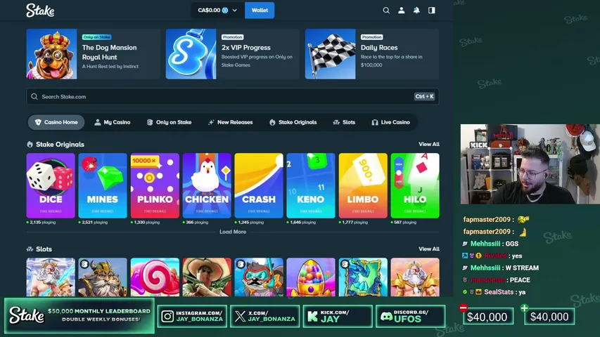 🎉$50,000 BONUS HUNT ASSIGNING BONUSES TO CHAT! $100,000 IN !LEADERBOARDS + DOUBLE WEEKLY CODE:UFOS 🎉 | !leaderboard !stake !stakeus