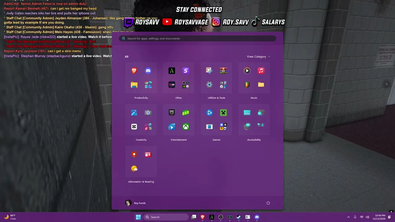 RoySavv live stream