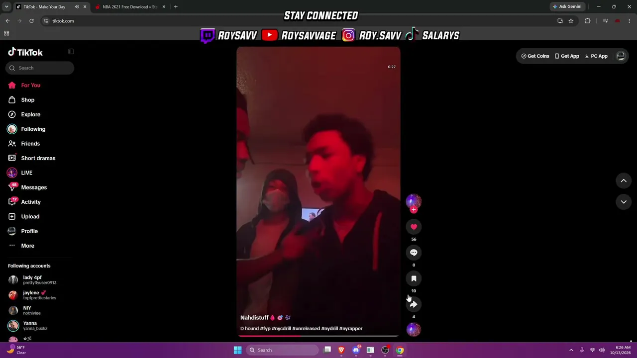RoySavv live stream