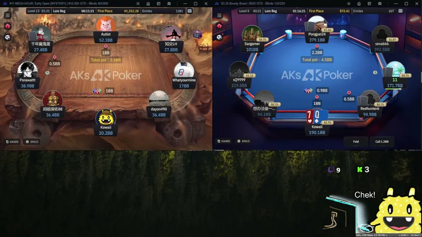 postfl0p-kowai playing Poker - Live Casino Stream