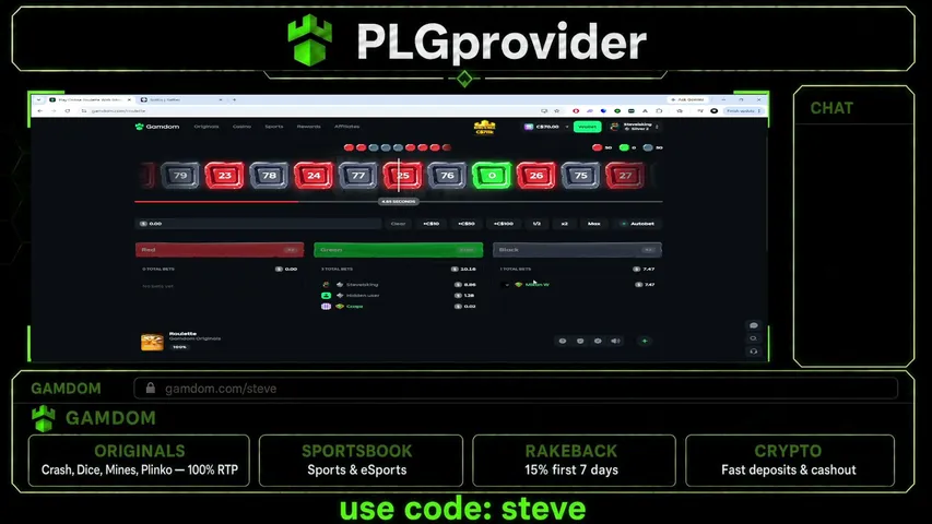 plgprovider playing Slots & Casino - Live Casino Stream