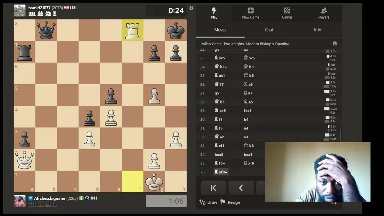 Afrchess live