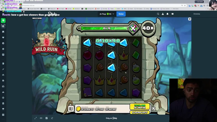 Mizkif playing Slots & Casino - Live Casino Stream