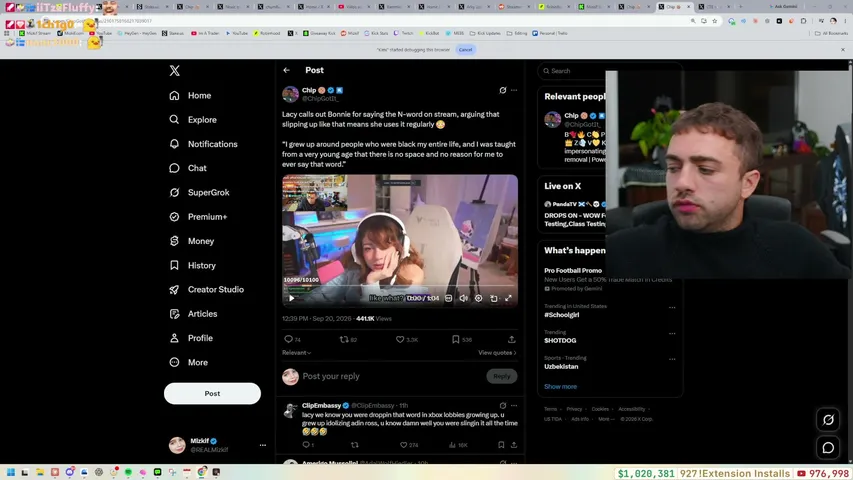 mizkif playing Slots & Casino - Live Casino Stream