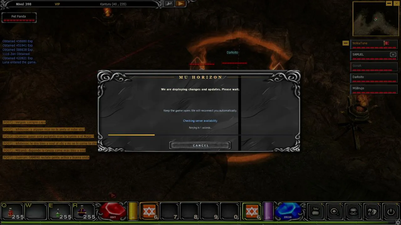 Dia 2- El progreso se hace ver! Mu Horizon