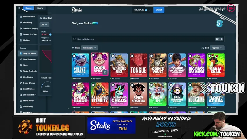 Touken playing Slots & Casino - Live Casino Stream