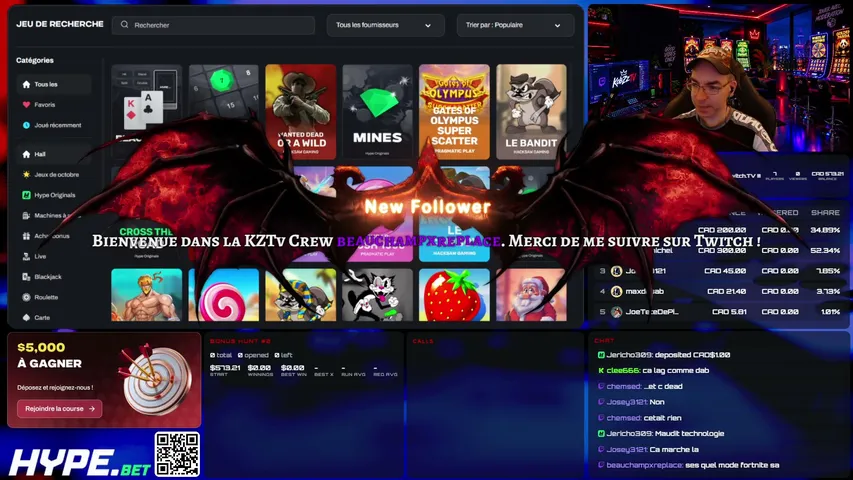 KobZzTV playing Slots & Casino - Live Casino Stream
