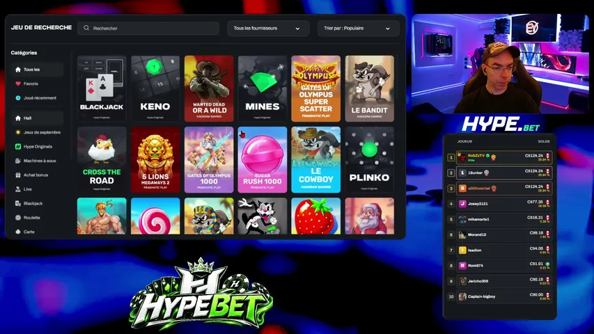 KobZzTV playing Slots & Casino - Live Casino Stream