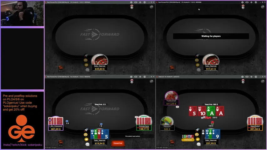sokeripaku playing Poker - Live Casino Stream