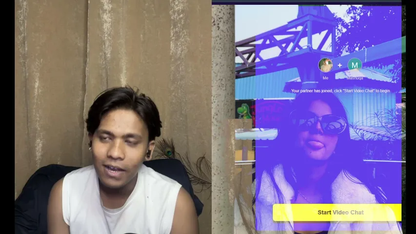Finding a Baddie on Omegle || rishnaaa4u || Monkey App || RISHNAAA #omegle  #monkey