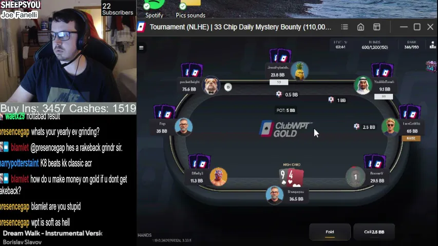 sheepsyou7 playing Poker - Live Casino Stream
