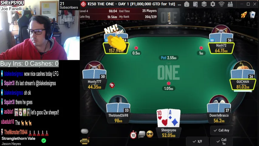 sheepsyou7 playing Poker - Live Casino Stream