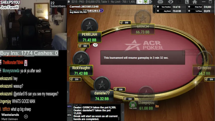 sheepsyou7 playing Poker - Live Casino Stream