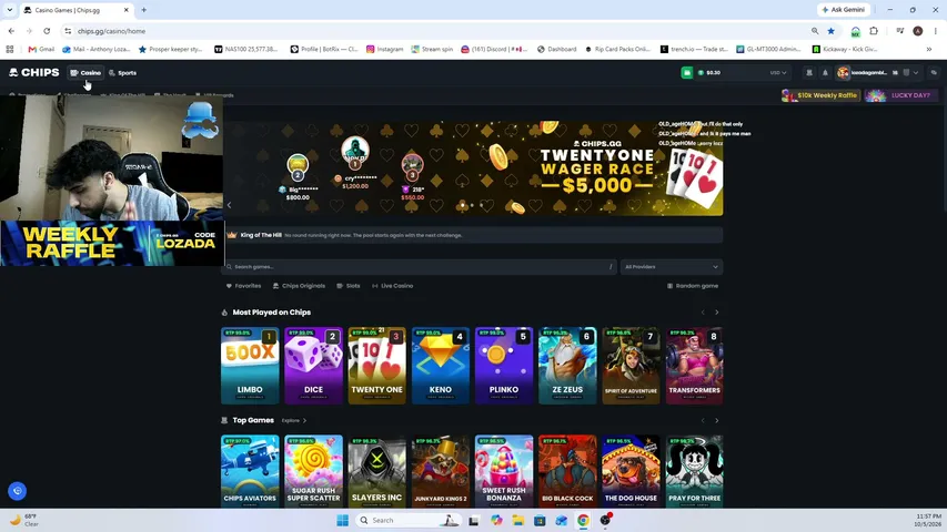 lozadagambles playing Slots & Casino - Live Casino Stream