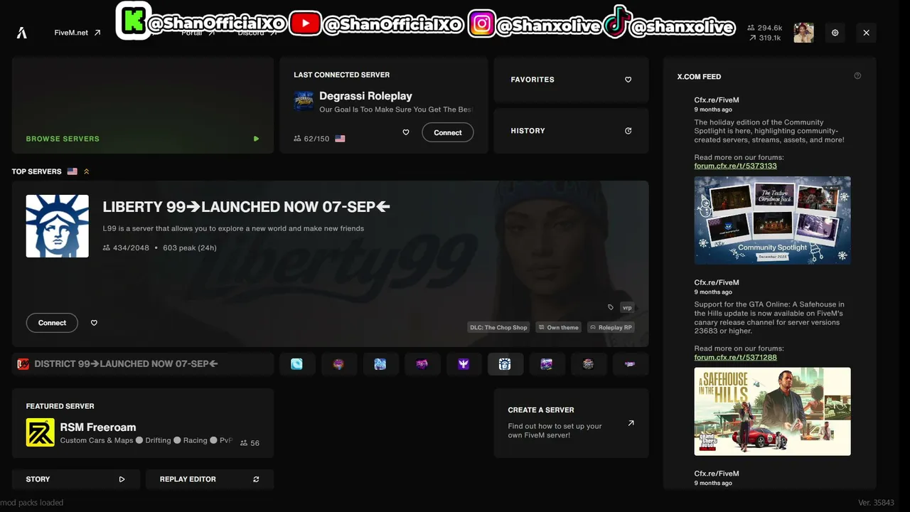 Shanofficialxo live