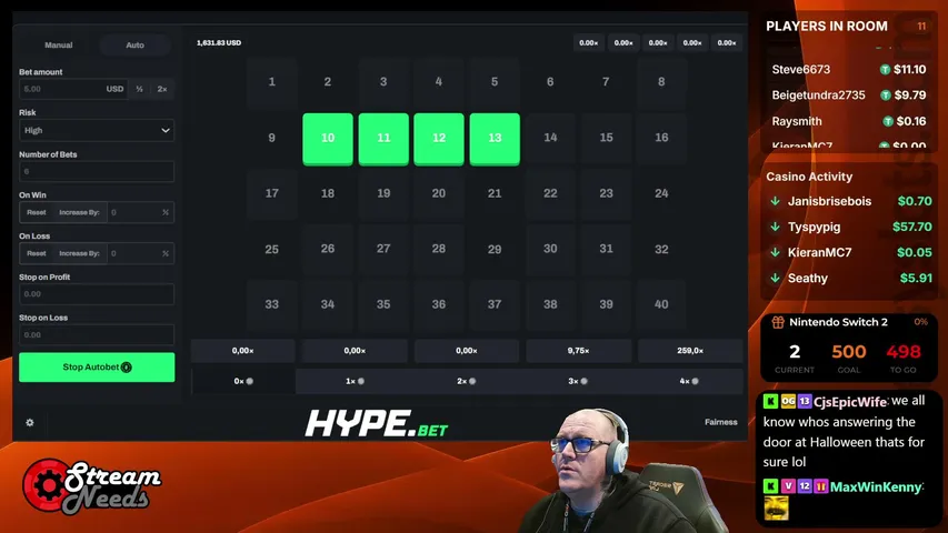 Johnessy playing Slots & Casino - Live Casino Stream