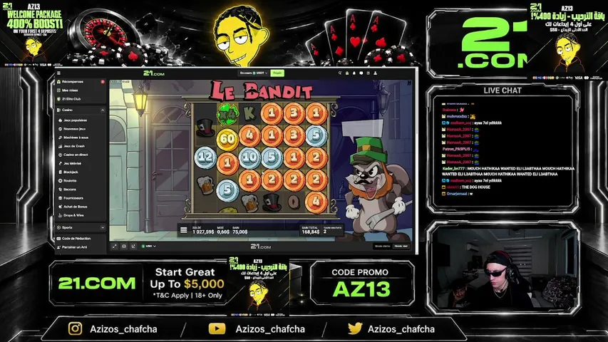 azizos_chafchaa playing Slots & Casino - Live Casino Stream