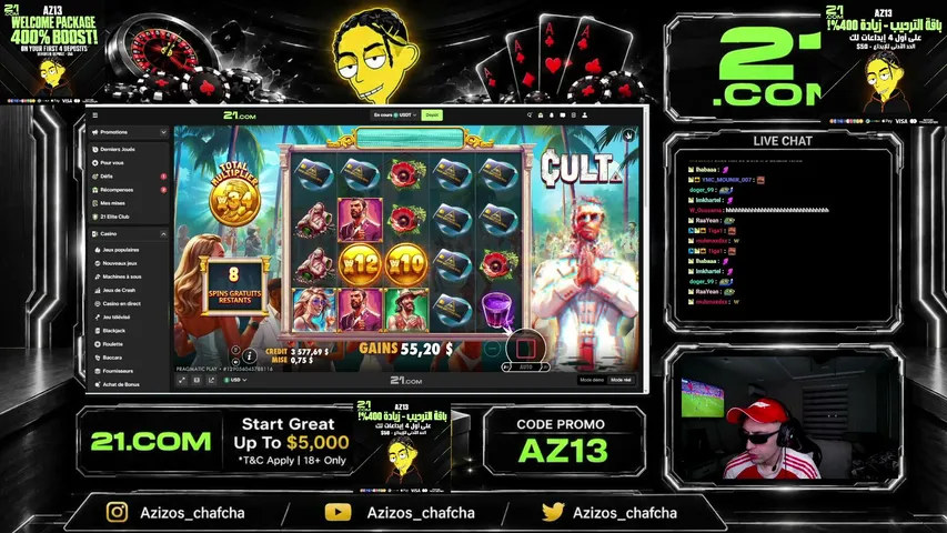 azizos_chafchaa playing Slots & Casino - Live Casino Stream