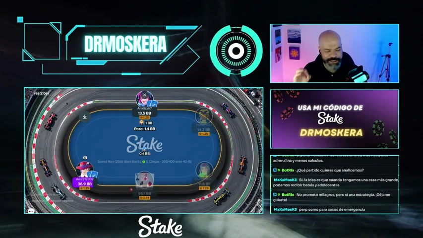 drmoskera playing Poker - Live Casino Stream