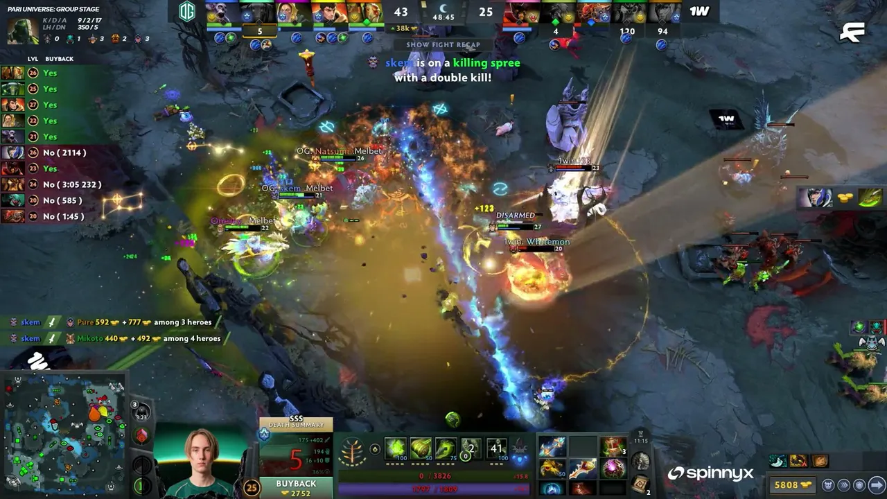 1w Team [0:2] OG | Bo3 | PARI UNIVERSE by FISSURE: Group Stage | by Bkop & Lacoste