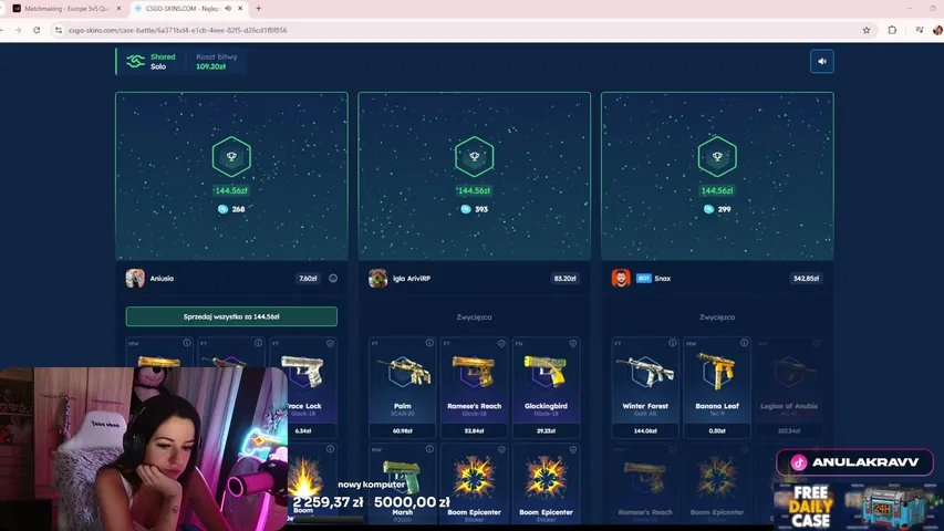 gierka z koleżankami i grind🔥| !csgoskins