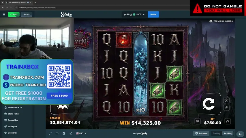 trainwreckstvpa playing Slots & Casino - Live Casino Stream