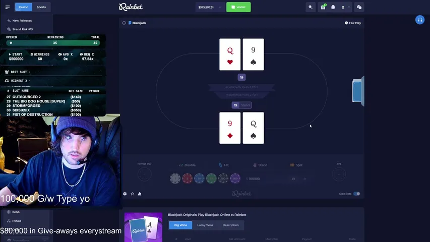chillreed playing Slots & Casino - Live Casino Stream
