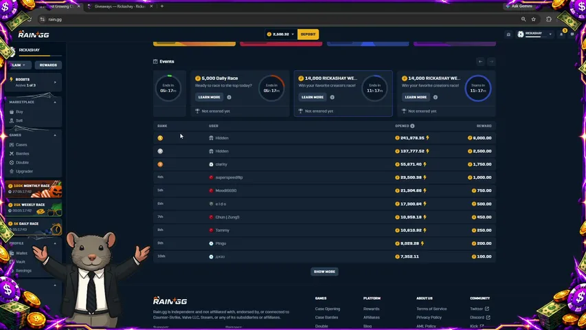 Rickashay playing Slots & Casino - Live Casino Stream