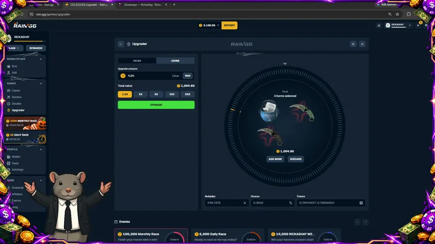 Rickashay playing Slots & Casino - Live Casino Stream