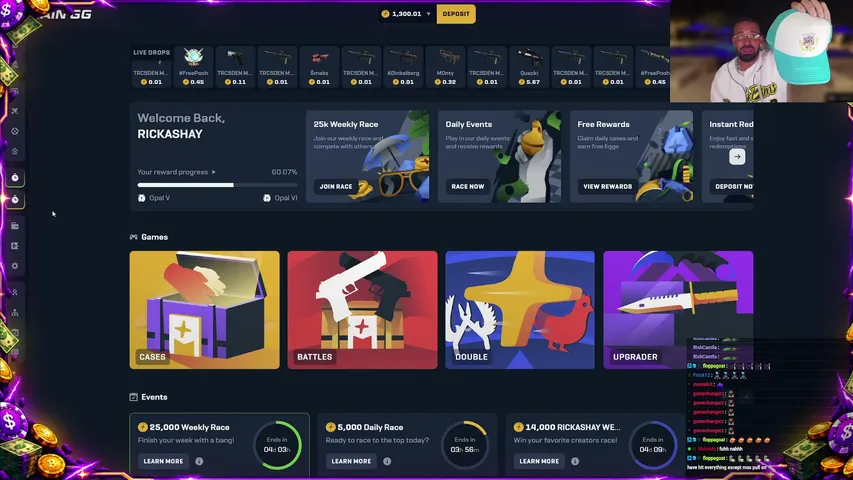 Rickashay playing Slots & Casino - Live Casino Stream