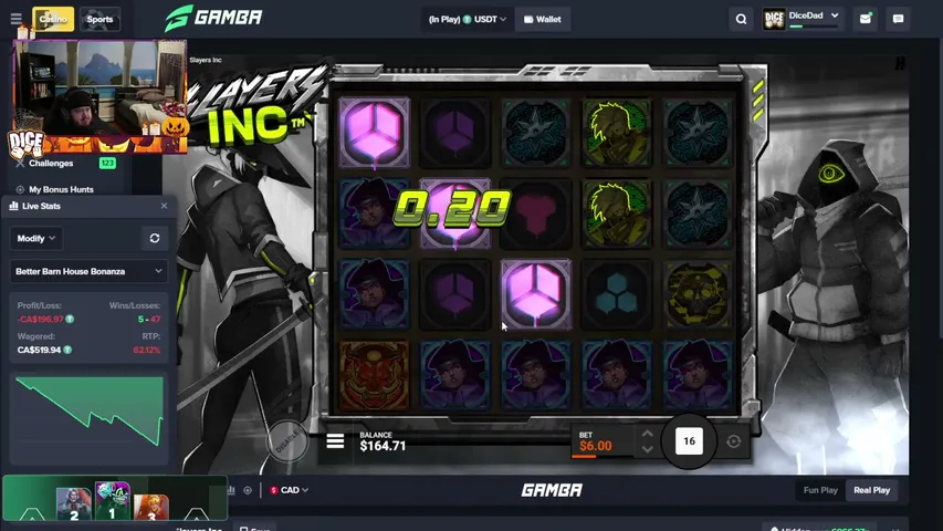dicedad playing Slots & Casino - Live Casino Stream