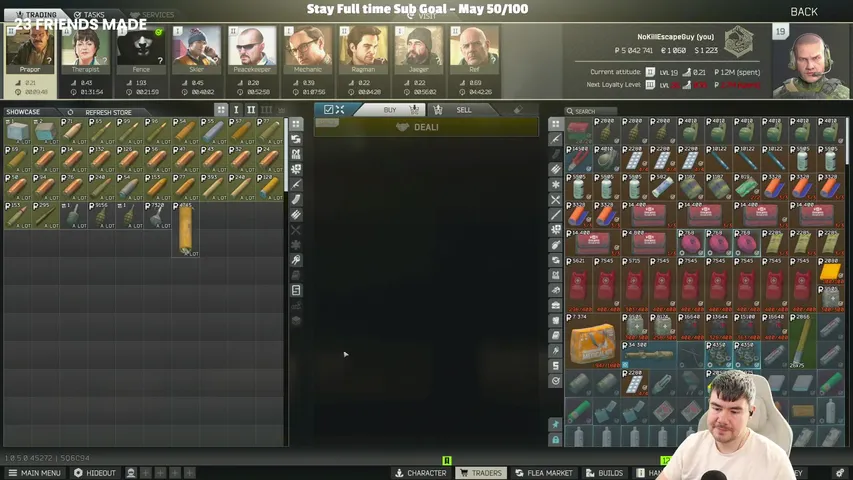 DAY 4 OF TRYING TO ESCAPE TARKOV WITH NO KILLS (NoKillEscapeGuy)