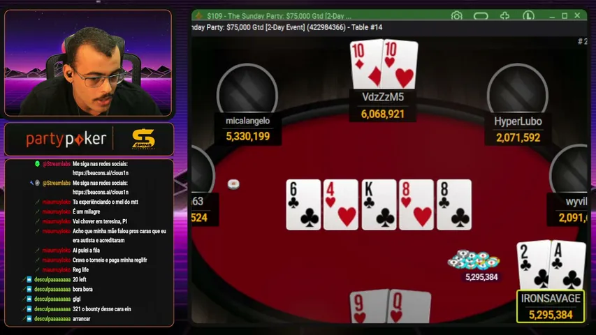 Clous1n playing Poker - Live Casino Stream